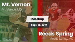 Matchup: Mt. Vernon High vs. Reeds Spring  2019