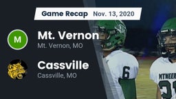 Recap: Mt. Vernon  vs. Cassville  2020