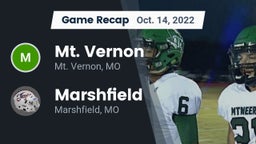 Recap: Mt. Vernon  vs. Marshfield  2022