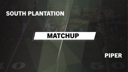 South Plantation football highlights Matchup: South Plantation vs. Piper  2016