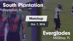 Matchup: South Plantation vs. Everglades  2016