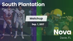 Matchup: South Plantation vs. Nova  2017