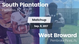 Matchup: South Plantation vs. West Broward  2017