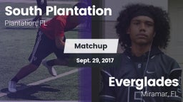 Matchup: South Plantation vs. Everglades  2017