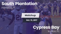 Matchup: South Plantation vs. Cypress Bay  2017
