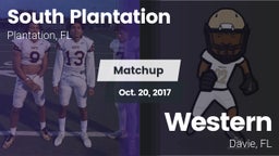 Matchup: South Plantation vs. Western  2017