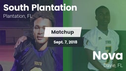 Matchup: South Plantation vs. Nova  2018