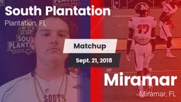 Matchup: South Plantation vs. Miramar  2018