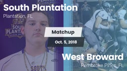 Matchup: South Plantation vs. West Broward  2018