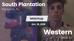 Matchup: South Plantation vs. Western  2018