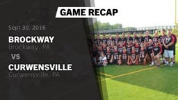 Recap: Brockway  vs. Curwensville  2016