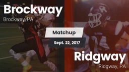Matchup: Brockway vs. Ridgway  2017