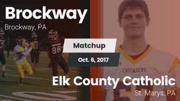 Matchup: Brockway vs. Elk County Catholic  2017