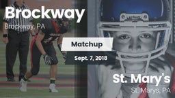 Matchup: Brockway vs. St. Mary's  2018