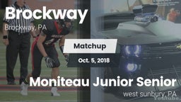Matchup: Brockway vs. Moniteau Junior Senior  2018