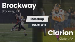 Matchup: Brockway vs. Clarion  2018