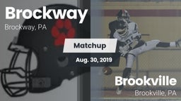 Matchup: Brockway vs. Brookville  2019
