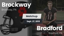 Matchup: Brockway vs. Bradford  2019