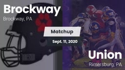 Matchup: Brockway vs. Union  2020