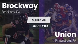 Matchup: Brockway vs. Union  2020