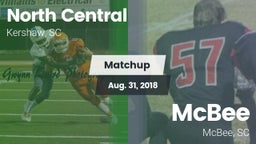 Matchup: North Central vs. McBee  2018