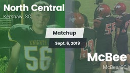 Matchup: North Central vs. McBee  2019