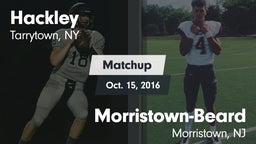 Matchup: Hackley vs. Morristown-Beard  2016
