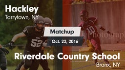 Matchup: Hackley vs. Riverdale Country School 2016
