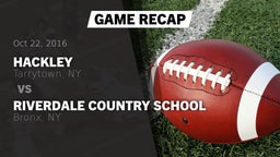 Recap: Hackley  vs. Riverdale Country School 2016