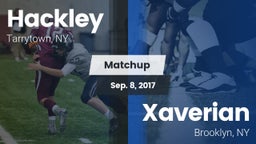 Matchup: Hackley vs. Xaverian  2017