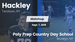 Matchup: Hackley vs. Poly Prep Country Day School 2018