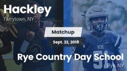 Matchup: Hackley vs. Rye Country Day School 2018