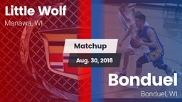 Matchup: Little Wolf vs. Bonduel  2018