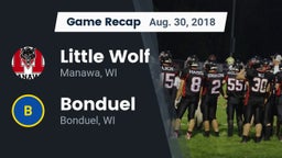 Recap: Little Wolf  vs. Bonduel  2018
