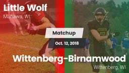 Matchup: Little Wolf vs. Wittenberg-Birnamwood  2018