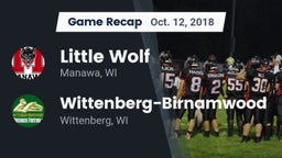 Recap: Little Wolf  vs. Wittenberg-Birnamwood  2018
