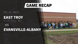 Recap: East Troy  vs. Evansville-Albany 2013
