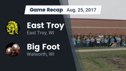 Recap: East Troy  vs. Big Foot  2017