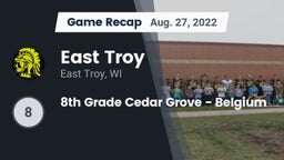 Recap: East Troy  vs. 8th Grade Cedar Grove - Belgium 2022