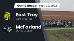 Recap: East Troy  vs. McFarland  2022