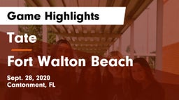 Tate  vs Fort Walton Beach  Game Highlights - Sept. 28, 2020