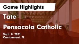 Tate  vs Pensacola Catholic  Game Highlights - Sept. 8, 2021