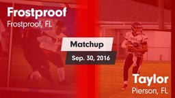 Matchup: Frostproof vs. Taylor  2016