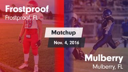 Matchup: Frostproof vs. Mulberry  2016