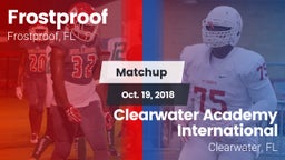 Matchup: Frostproof vs. Clearwater Academy International  2018
