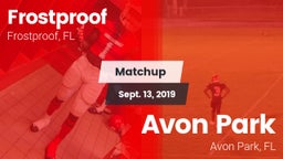 Matchup: Frostproof vs. Avon Park  2019