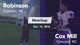 Matchup: Robinson vs. Cox Mill  2016