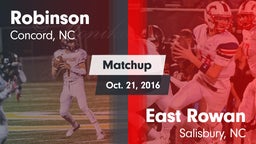 Matchup: Robinson vs. East Rowan  2016
