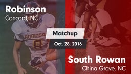 Matchup: Robinson vs. South Rowan  2016