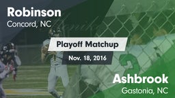 Matchup: Robinson vs. Ashbrook  2016